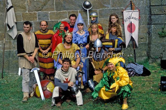 dinan fete remparts 24.JPG - Fête des Remparts, septembre 1994sur le thème « Du Guesclin »22 Dinan